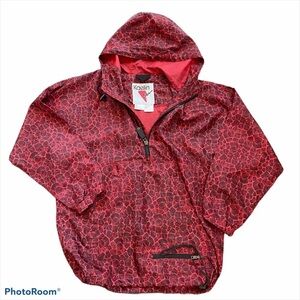 KAELIN SKI Vintage Red & Black Windbreaker Size S